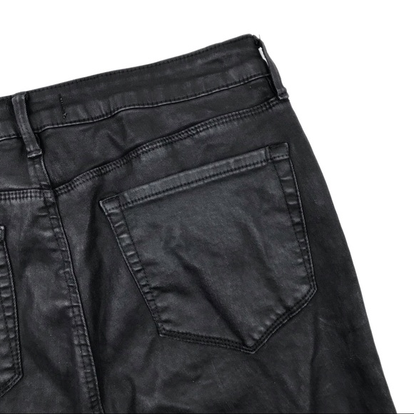 PACSUN Black Mid-Rise Wax Denim Pants - Picture 9 of 12